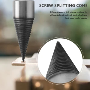 42MM Altıgen Şaftlı Vida Bölme Konik Büküm Yakacak Odun Matkap Ucu (Yurt Dışından)