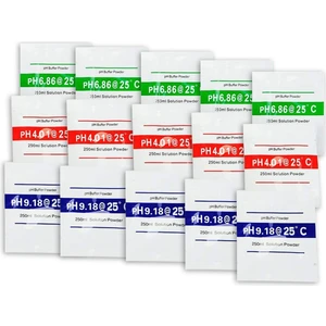 15 Paket PH Ölçer Tampon Çözelti Tozu 6.86/4.00/9.18, Hassas PH Ölçer için PH Kalibrasyon Çözeltisi Paketleri (Yurt Dışından)