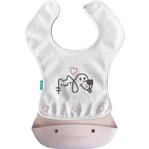 2-in-1 Katlanır Mama Önlüğü / Powder Pink