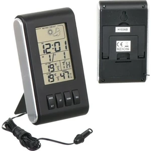 Dijital Saat Proplu Iç Dış Sıcaklık Ölçer Alarmlı ve Erteleme Özellikli Masa Saati