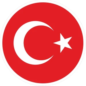 14X14 cm Reflektif Türk Bayrağı Sticker
