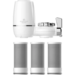 Water Aktive Edilmiş Karbon Filtreli Musluk Ucu Arıtıcı / 3 Adet Karbon Filtreli Kartuş / GW-D03P2