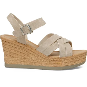 315335.Z 5FX Açık Gri Kadın Dolgu Topuk Sandalet