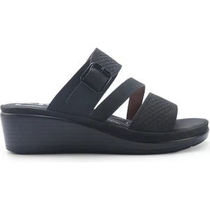 Polaris 5 Nokta 105511.Z5FX Siyah Kadın Dolgu Topuk Terlik