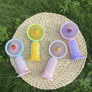 Taşınabilir Mini Fan Vantilatör Şarjlı Mini Serinletici Masaüstü Vantilatör Renkli Stantlı Vantilatör Klima Güçlü ve Sessiz Fan