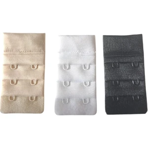 3’lü Sütyen Uzatma Agrafı | 3x2 Kancalı | 32MM | Siyah - Beyaz - Ten Rengi