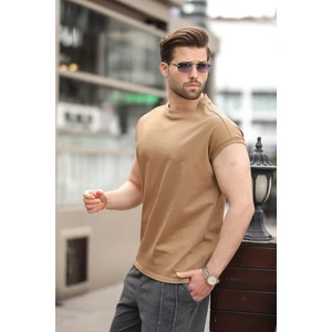 Kapuçino Yarım Kol Erkek Basic Tişört E7136