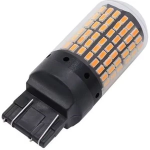 T20 Turuncu 7443 Canbus 144 LED Oto Gündüz LED Araba Sinyal Ampül 2 Adet