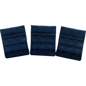 3x3 Sütyen Uzatma Agrafı – 51MM Genişlik – Beyaz / Siyah | Kopça Uzatıcı Aparat
