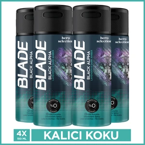 Hero Selection Serisi Black Alpha Erkek Deodorant 4X150 ml