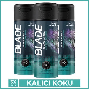 Hero Selection Serisi Black Alpha Erkek Deodorant 3X150 ml