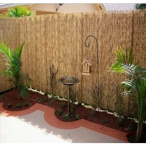 175CM Yükseklik x 300CM Genişlik Doğal Bambu Kamış Hasır Çit Dekoratif Bahçe Balkon ve Duvar Çiti Reed Fence