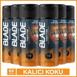 Hero Selection Serisi Night Fire Erkek Deodorant 6X150 ml