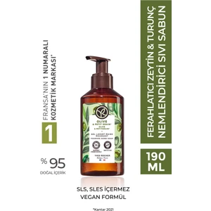 Yves Rocher Sıvı Sabun- Ferahlatıcı Zeytin Turunç- SLS,SLES İçermez,Vegan-190ml