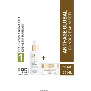 Yves Rocher Orjinal Boy Anti-Age Global Gençleştirici ve Yenileyici Serum, Gündüz Kremi Seti