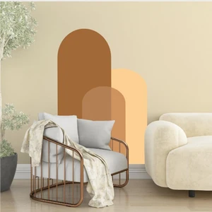 3 Renkli Bohem Tarz Duvar Sticker 100 x 65 cm