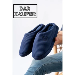 Unisex Nakışlı Kadife Ev Terliği