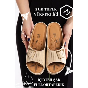 Günlük Ortopedik Terlik Anne Orta Yaş Genç Ev & Dışarı Terliği