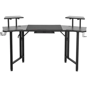 Adore Gaming Commander Oyuncu Masası Rgb Carbon Fiber - Siyah 160X75X49-56 cm