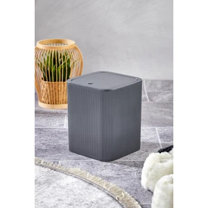 Line Çizgili Kare Kapaklı Klik Çöp Kovası Banyo Mutfak