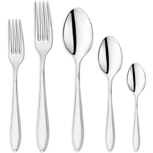 Ida 60 Parça Çatal Kaşık Takımı-Gümüş