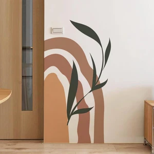 Yaprak Desenli Bohem Duvar Sticker 65 x 100 cm