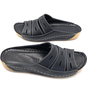 Ilgen Hakiki Deri Ortopedik Rahat Hafif Yumuşak Kadın Terlik