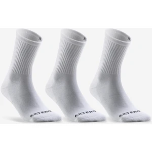 Artengo Spor Çorabı - Uzun Konçlu - 3 Çift - Beyaz - Rs 100