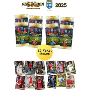 Fıfa 365 Adrenalyn Xl 2025 Futbolcu Kartları 25 Paket (150 Kart)