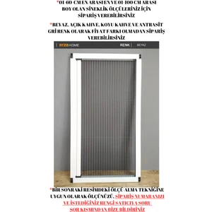 Plise Sineklik Pileli Sürgülü Pencere Sinekliği Akordiyon Sineklik
