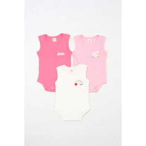 Kız Bebek 0-24 Ay Waflle Badi Setleri 100%100 Pamuk Set