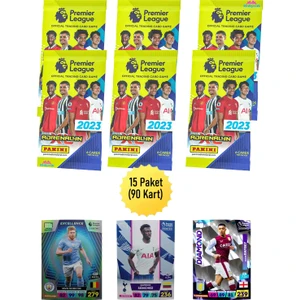 Premier League Futbolcu Kartları Adrenalyn Xl 2023 (15 Paket 90 Kart)