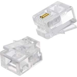 Powermaster RJ11 Telefon Soketi 6p-2c 100 Adet Sabit Hat Telefon Soket Jack Ucu Jak Soket