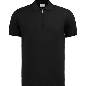 Anthony Jackson Erkek Fit Fermuarlı Triko Polo Tişört Stefano