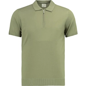 Anthony Jackson Erkek Fit Fermuarlı Triko Polo Tişört Stefano