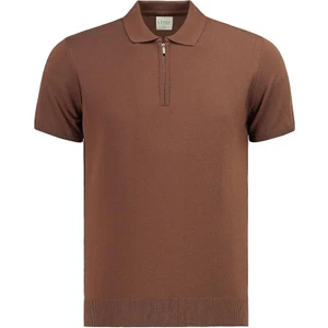 Anthony Jackson Erkek Fit Fermuarlı Triko Polo Tişört Stefano