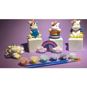 3 Elma Tasarım Atölyesi Taş Boyama Seti-Unicorn Set-Hobi-Aile Etkinlik-Aktivite-Hediye-Karne-Doğum Günü-Bayram-Özel Gün Hediyesi