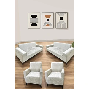 Hansarayhome Kadife Lastikli 3 3 1 1 Koltuk Örtüsü Takımı| Kanepe Kılıfı| Çekyat Örtüsü Kılıfı