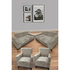 Hansarayhome Kadife Lastikli 3 3 1 1 Koltuk Örtüsü Takımı| Kanepe Kılıfı| Çekyat Örtüsü Kılıfı