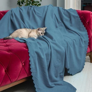 Latuda Concept Kaymaz Koltuk Örtüsü Çift Taraflı Mikrofiber Şönil 175x215 cm Petrol – Kedi Köpek ve Çocuk Dostu
