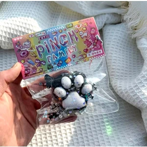 Kedi Patisi-Taba Sukuşi - Squishy Pati- Tüylü Pati - Stress Oyuncak Siyah Kawaii Kore Tarzı