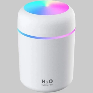 Wiforte Store Wiforte Beyaz Hava Nemlendirme Humidifier – Ortam, Oda ve Araç Için Buhar Makinesi, Işıklı Nemlendirici Sprey (Yüksek Performans)