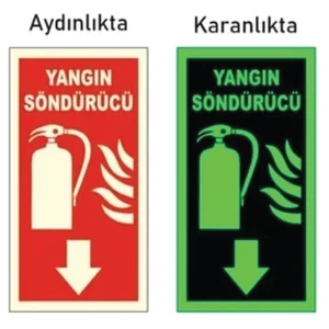 Fosforlu Yangın Tüpü Söndürme Cihazı Levhası 5 Adet