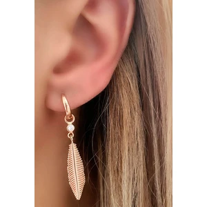 Ose Shop Tüy Figürlü Gümüş Rose Küpe