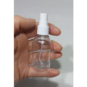 20 Adet Boş Şişe Spreyli Kolonya Şişesi Doldurulabilir Cep Plastik Parfüm Şişesi 50 ml