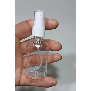 100 Adet Boş Şişe Spreyli Kolonya Şişesi Doldurulabilir Cep Plastik Parfüm Şişesi 50 ml
