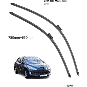 PEUGEOT 308 HB/SW 2007-2013 SİLECEK SÜPÜRGESİ 750mm + 650mm / 30" + 26" ( 90204)