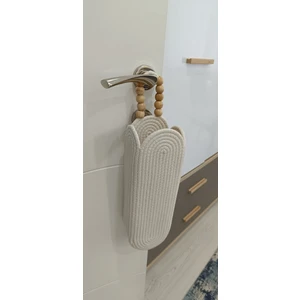 Hasır Banyo Sepeti, Çok Amaçlı Düzenleyici Poşetlik, Düzleştirici Maşa Düzenleyici Sepet