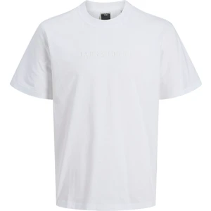Jack Jones Jcorecharge Mold Tee Ss Crew Neck Ln Erkek Beyaz Tshirt 12273070-01