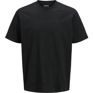Jack Jones Jcorecharge Mold Tee Ss Crew Neck Ln Erkek Siyah Tshirt 12273070-02